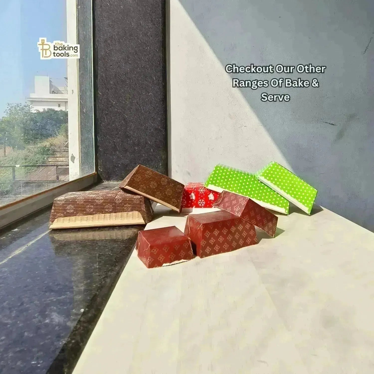 Rectangular Bake And Serve Disposable Paper Brownie Box - thebakingtools.com